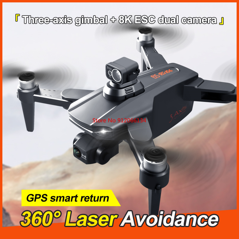 8K ESC Camera GPS Obstacle Avo - Drone Gimbal 3 Axis 评论和价格