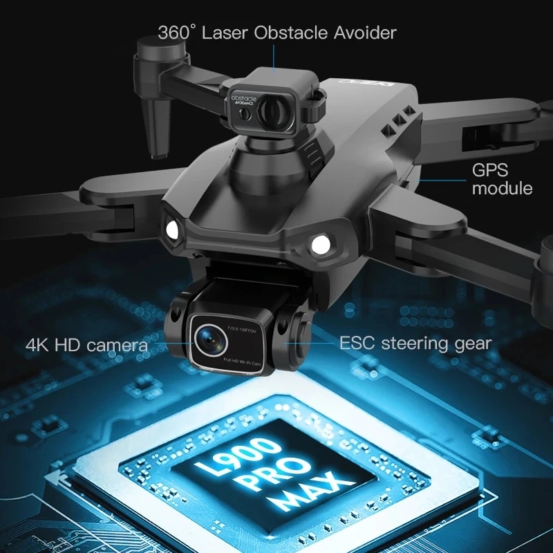L900 Pro MAX GPS Drone 4K Prof - Drone Gimbal Brushless 评论和价格