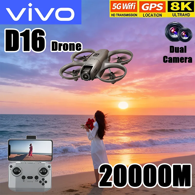 VIVO D16 Mini Drone 8K Camera  - Drone Gimbal 2 Axis 评论和价格
