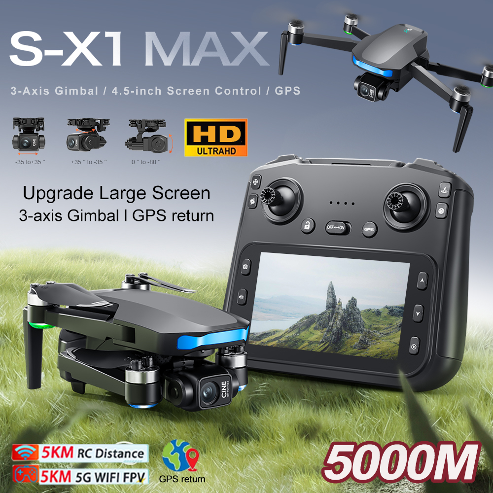 New S-X1 MAX Drone GPS 8K Prof - Drone Gimbal Case 评论和价格